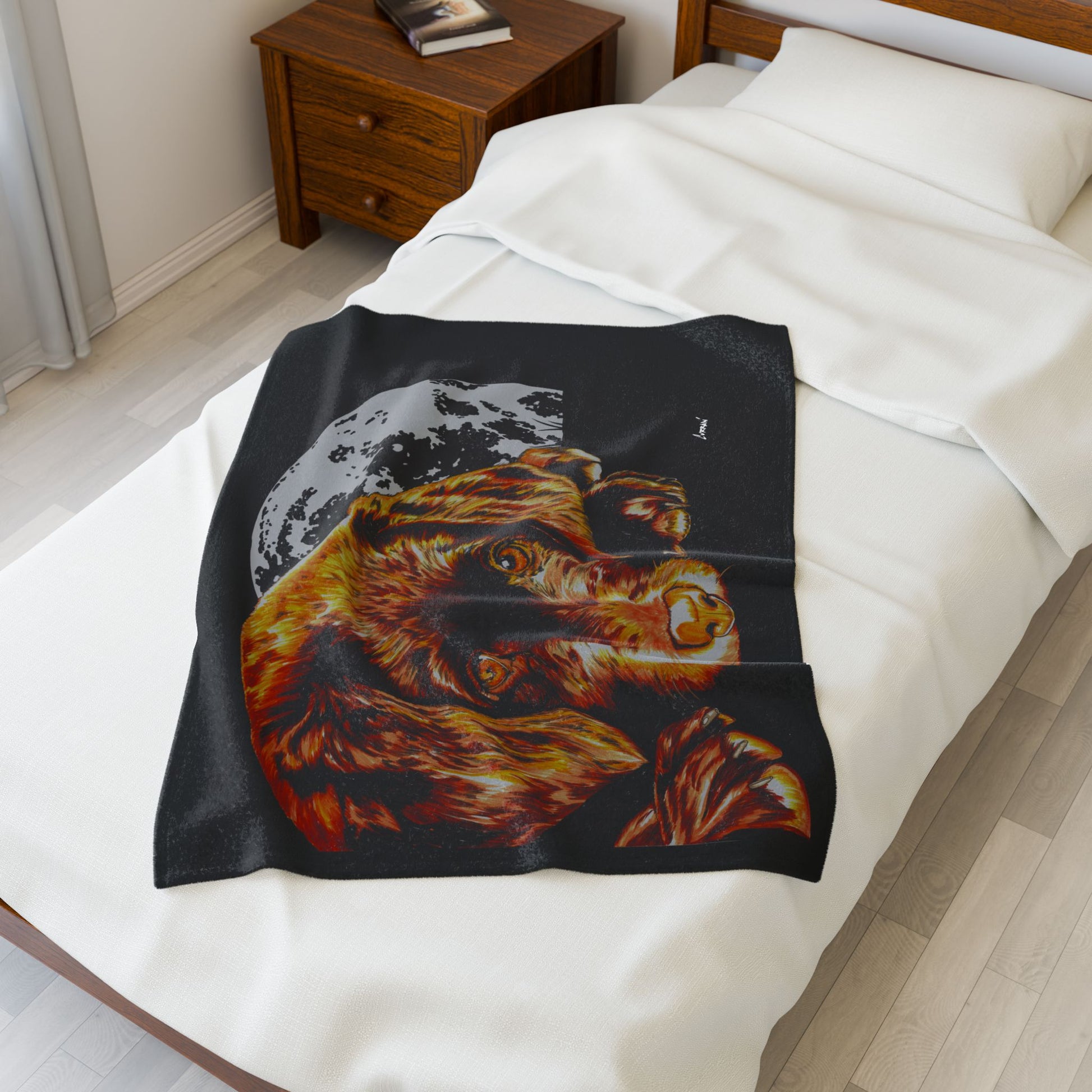 Chocolate Lab Puppy Velveteen Plush Blanket Stunning Design