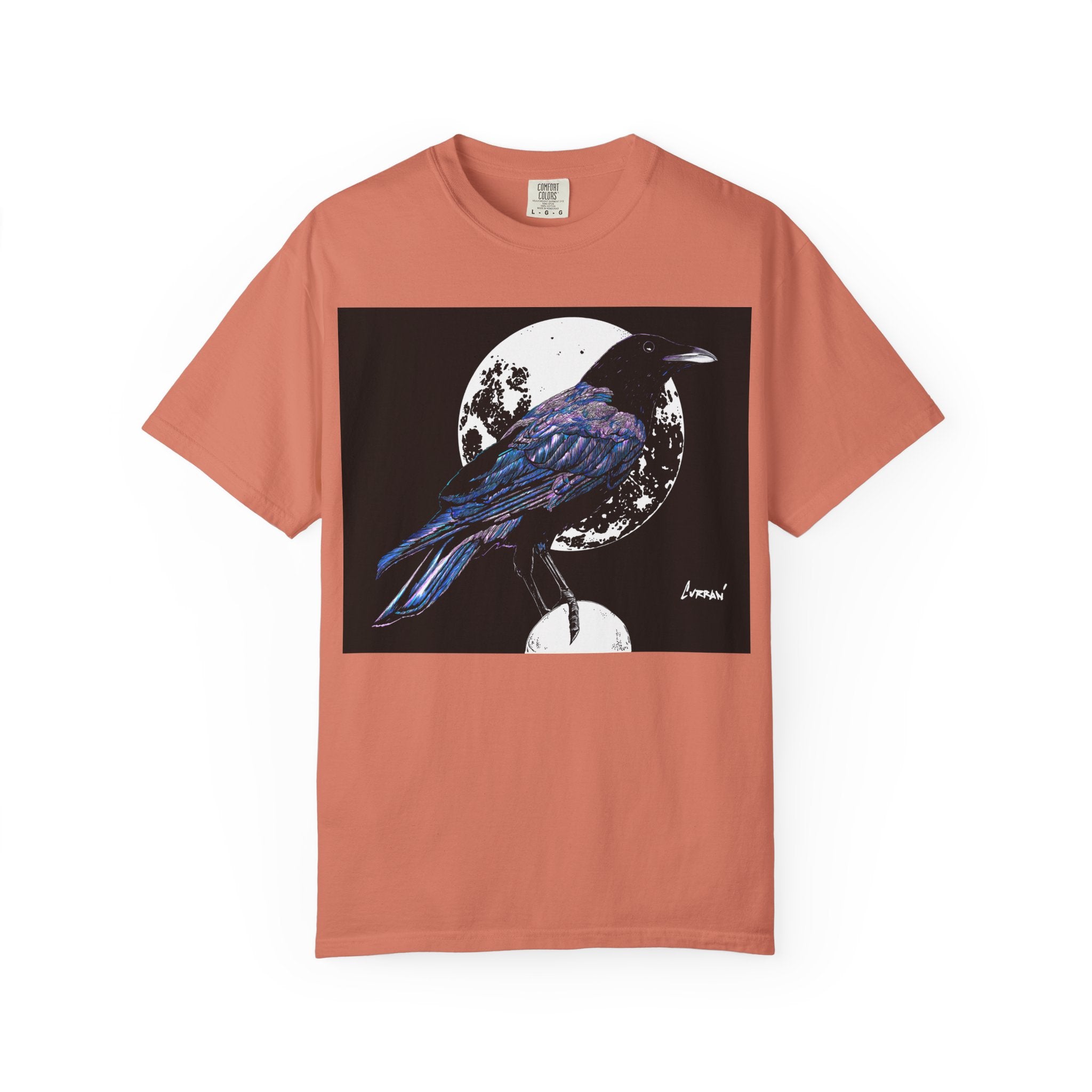 Crow Garment-Dyed T-Shirt for Nature Lovers