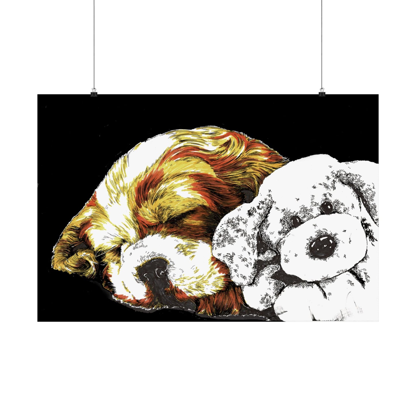 Cocker Spaniel Satin Poster - Heartwarming Dog Design