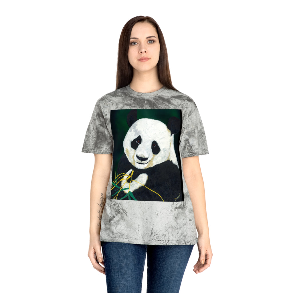 Cute Panda Unisex Color Blast T Shirt Nature Inspired Design