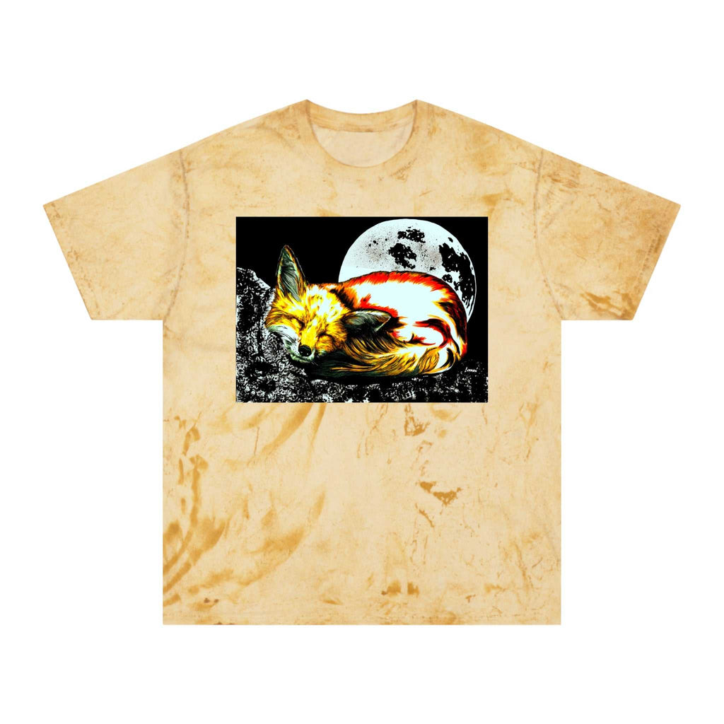 Red Fox Unisex T Shirt with Color Blast Design