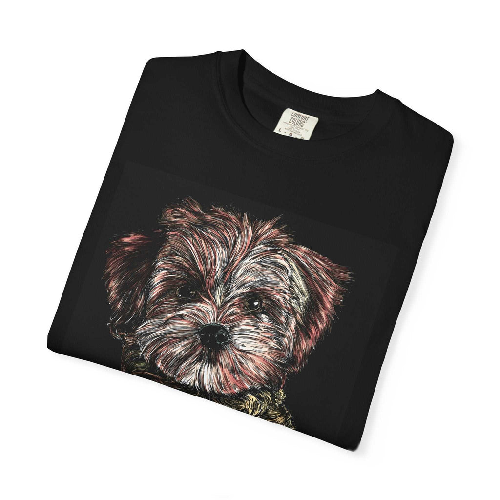 Elevate your style with our Puppy Art Unisex Garment-Dyed T-Shirt – Original Hand-Drawn design. Stand out from the crowd in this unique tee!