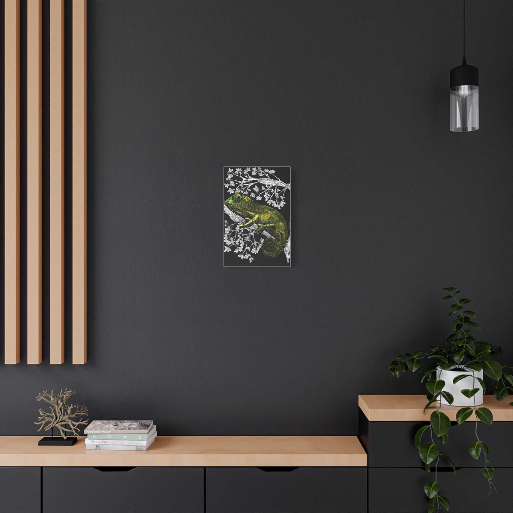 Chameleon in Tree Wall Art Print of the Original wall art