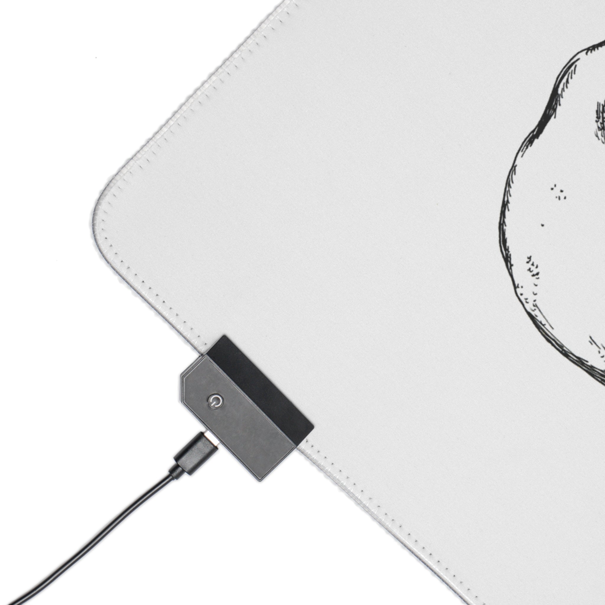 Elephant Herd LED Gaming Mouse Pad - Artistic Elephant Design