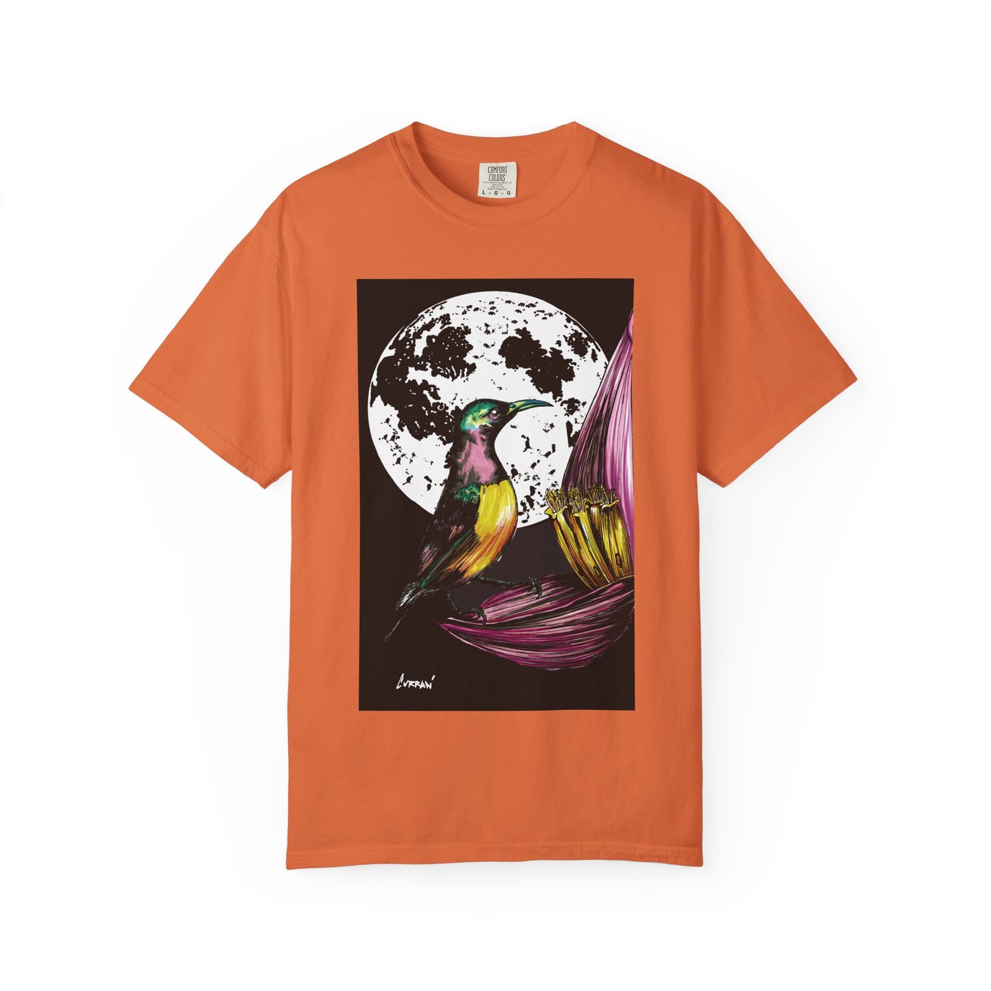 Moonlit Hummingbird Unisex T-Shirt - Vibrant Nature Design