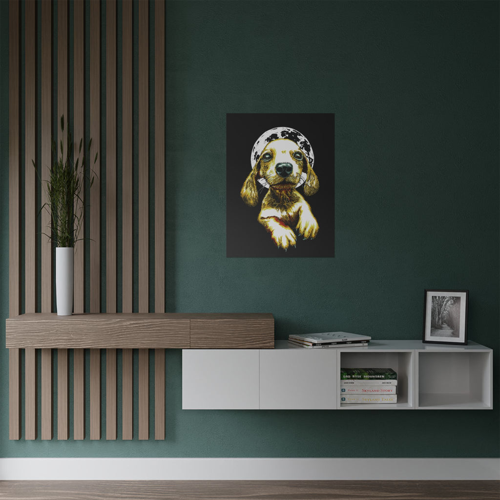 Charming Dog Satin Poster - 300gsm Wall Art Print