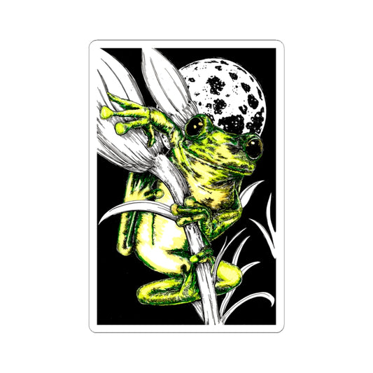 Whimsical Frog Kiss-Cut Stickers for Nature Lovers