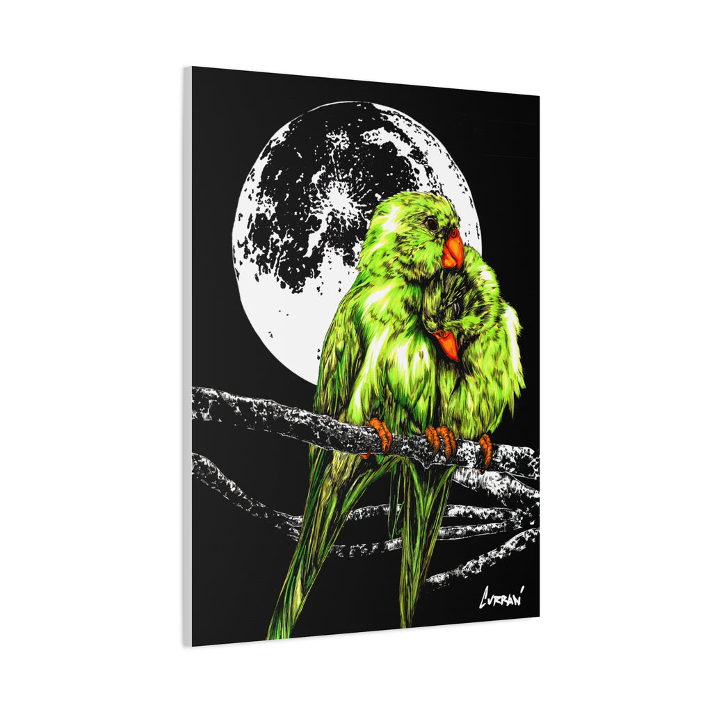 Lush Lovebirds Canvas Art Prints, Stretched Matte Wall Decor
