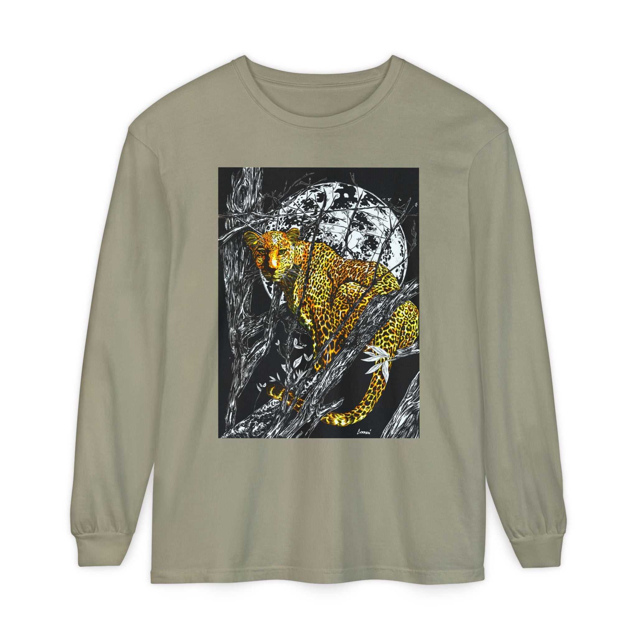 Wild Cheetah Unisex Long Sleeve T Shirt Eco-Friendly