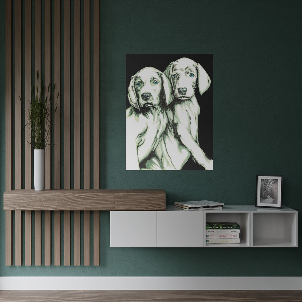 Custom Dog Art Satin Poster - Perfect for Pet Lovers