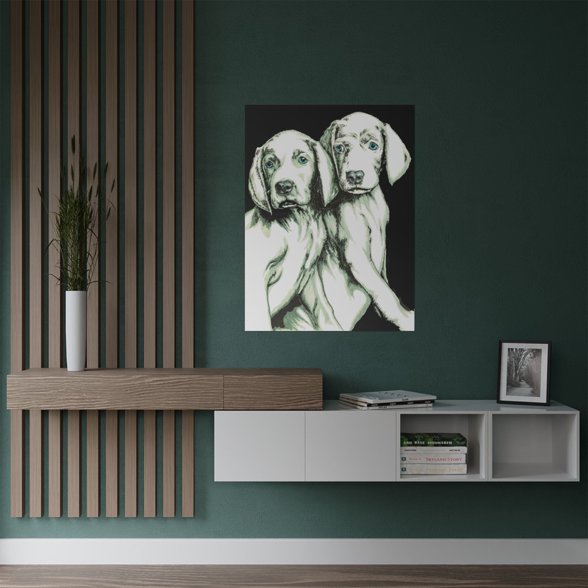 Custom Dog Art Satin Poster - Perfect for Pet Lovers