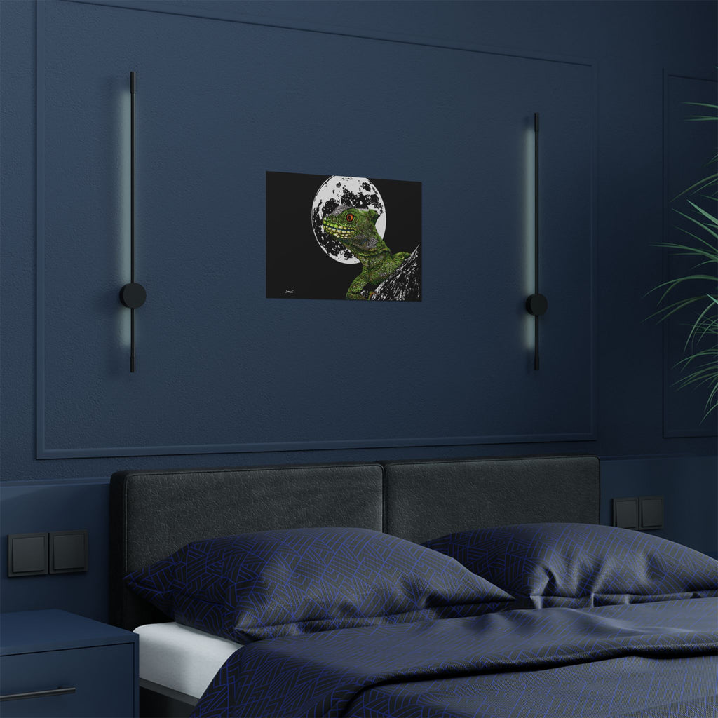 Lizard Moon Satin Poster | 300gsm Art Print for Home Décor