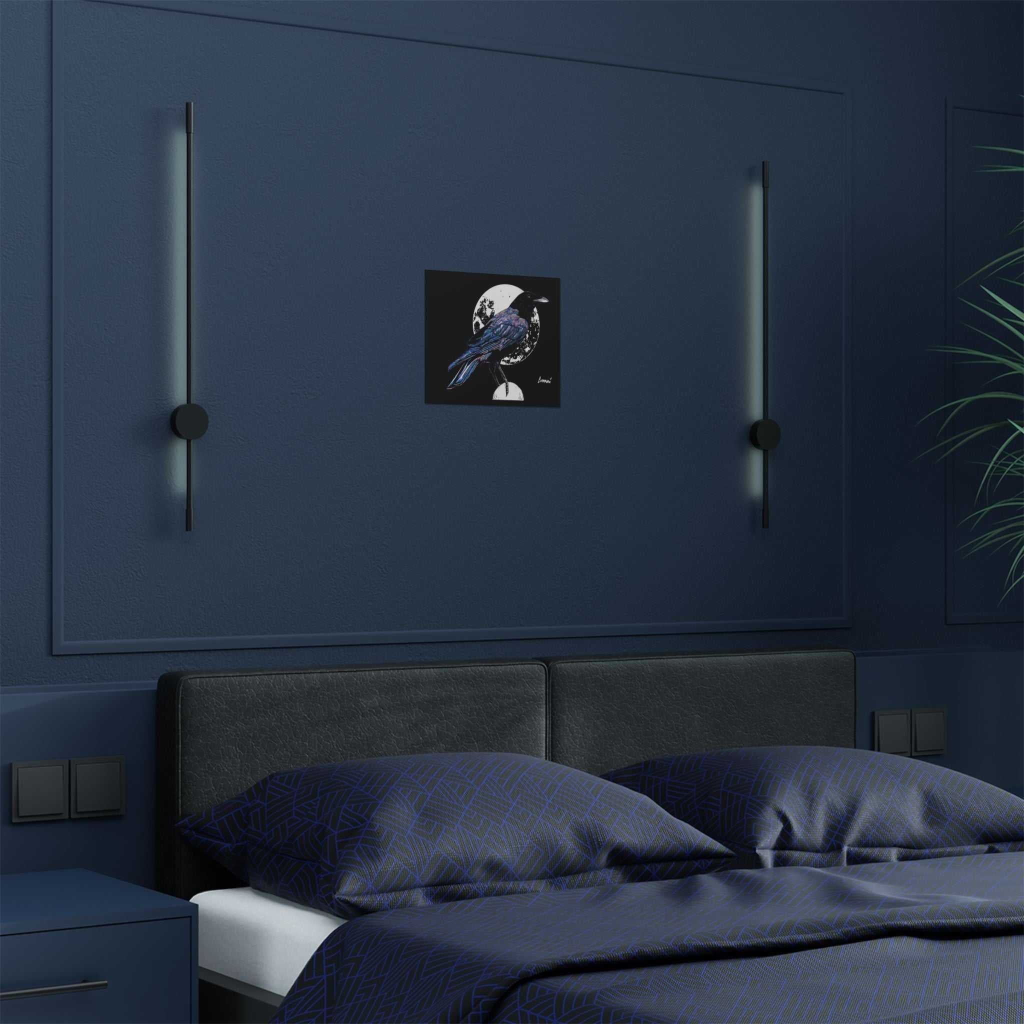 Mystical Crow Satin Poster - 300gsm Art Print