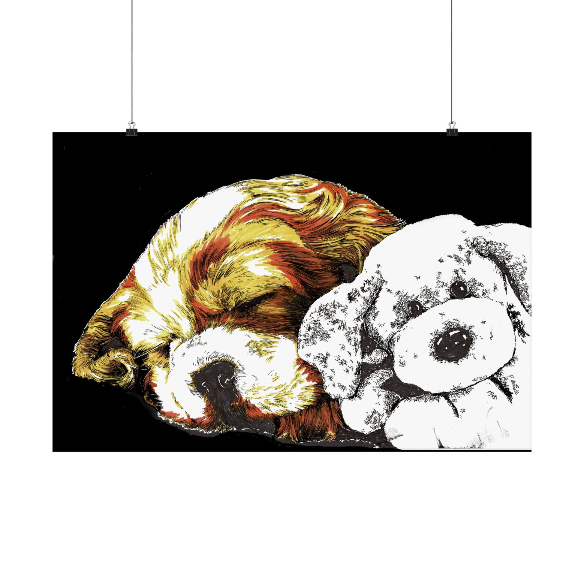 Cocker Spaniel Satin Poster - Heartwarming Dog Design