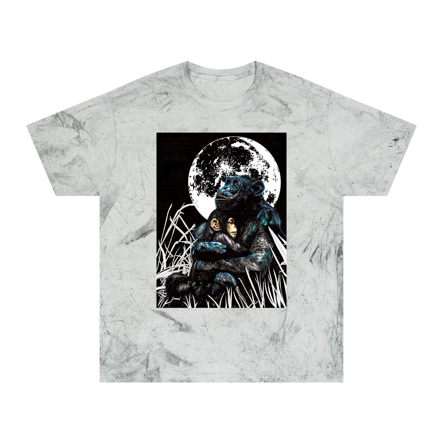 Gorilla and Child T Shirt Original Hand-Drawn Art