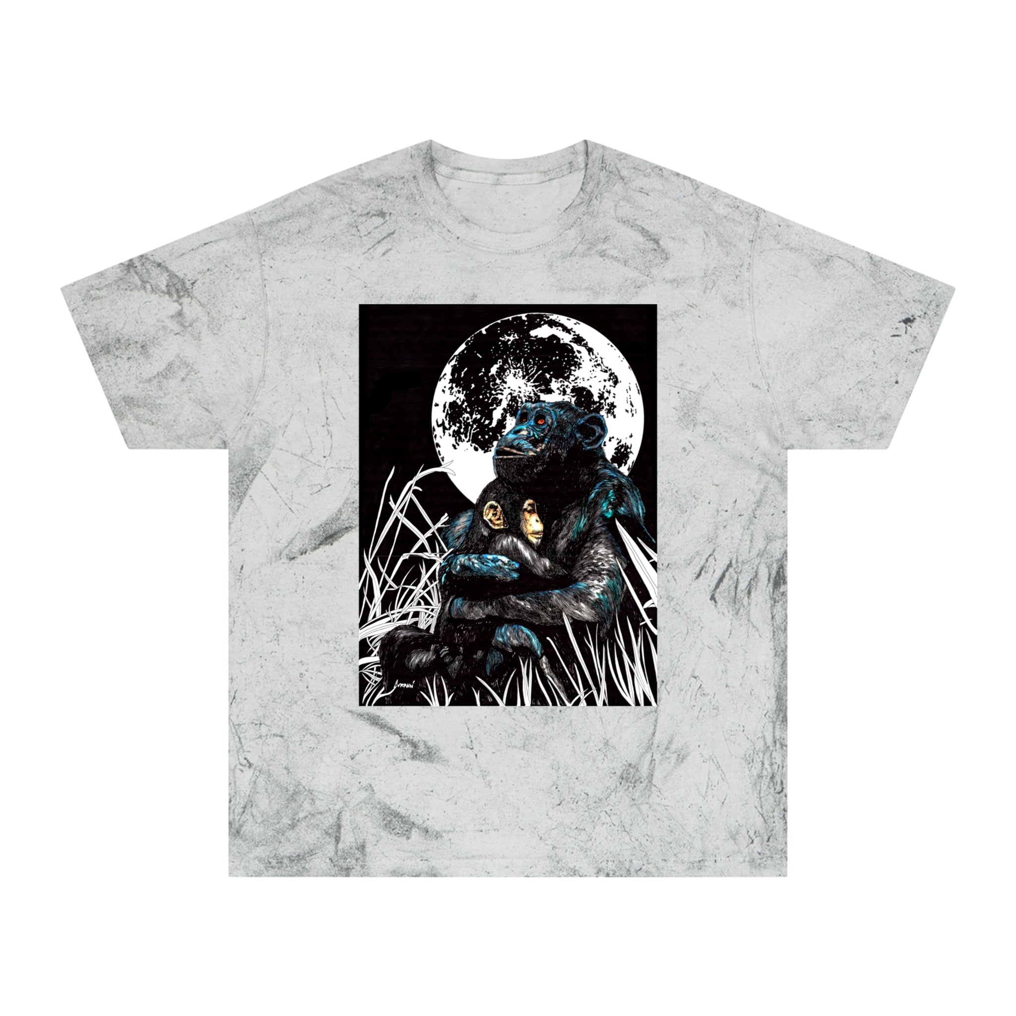 Gorilla and Child T Shirt Original Hand-Drawn Art