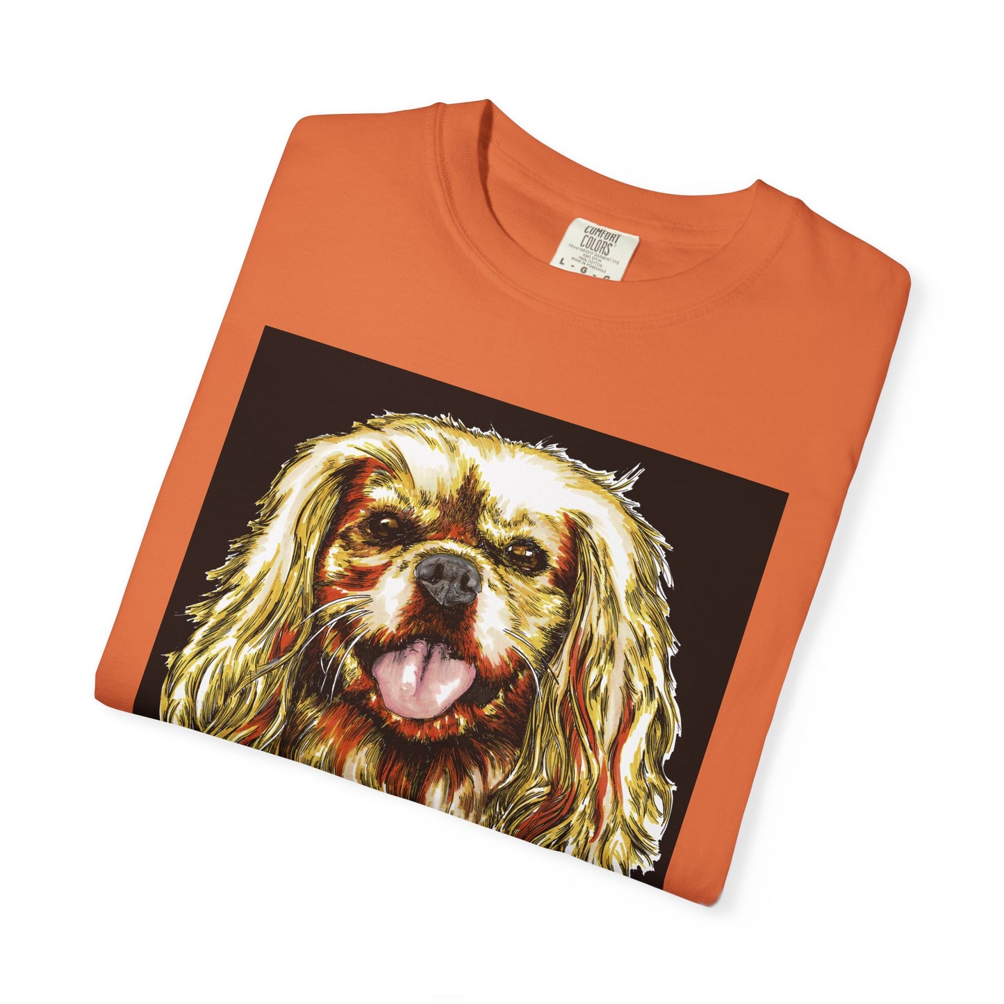 Cocker Spaniel Unisex Tee featuring Hand Drawn Art
