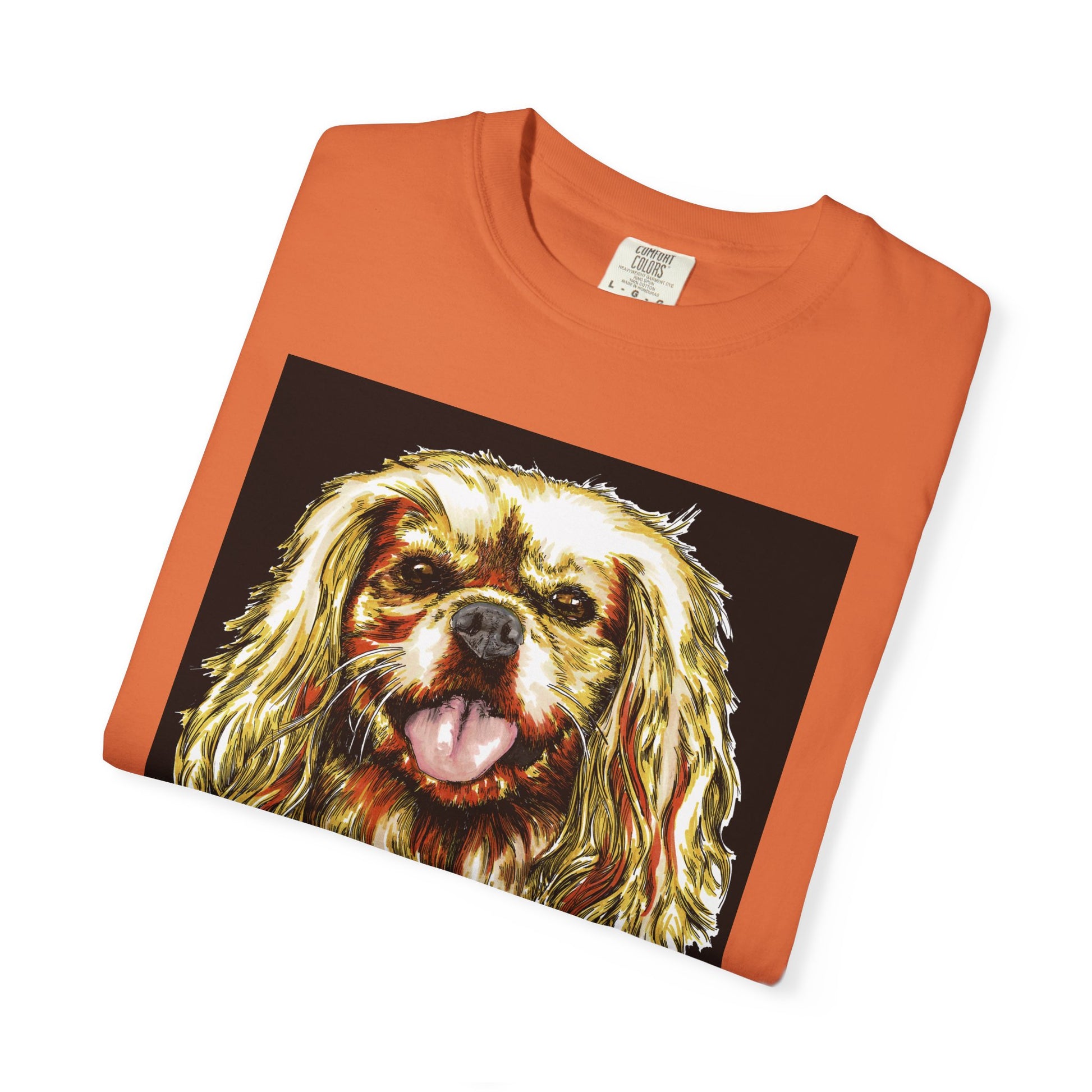 Cocker Spaniel Unisex Tee featuring Hand Drawn Art