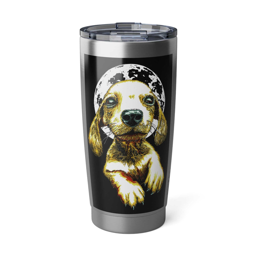 Puppy 20oz Tumbler, Original Wall Art Puppy Travel Mug Gift, Hand Drawn Vagabond Cup, Great Birthday Gift, perfect Christmas Gift