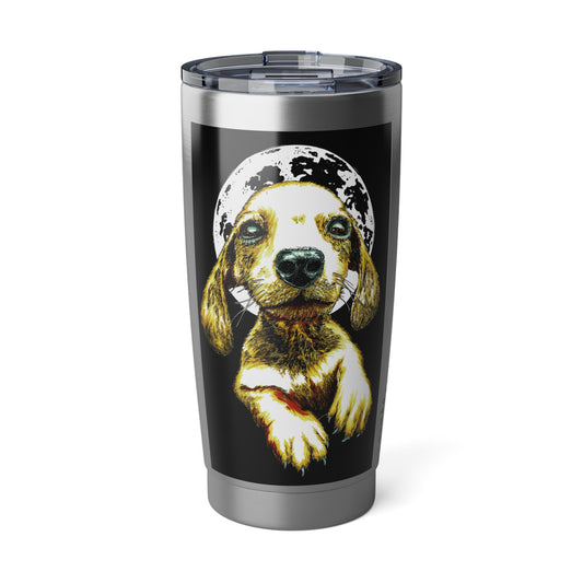 Puppy 20oz Tumbler, Original Wall Art Puppy Travel Mug Gift, Hand Drawn Vagabond Cup, Great Birthday Gift, perfect Christmas Gift