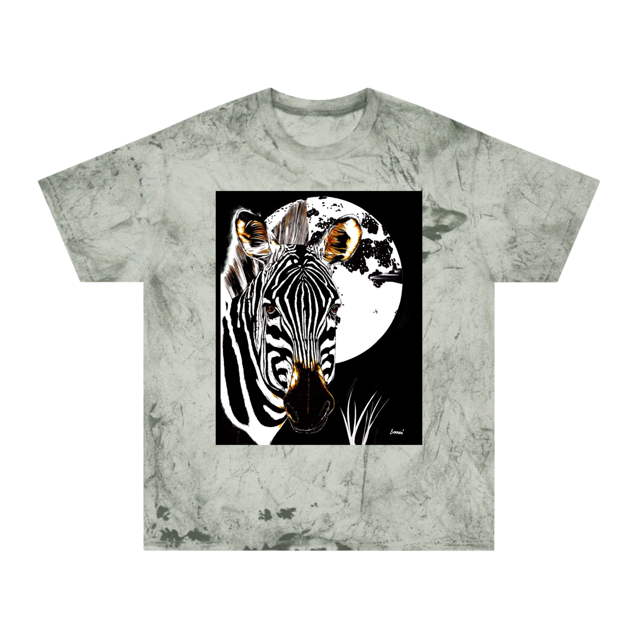 Color Blast Zebra Unisex T shirt