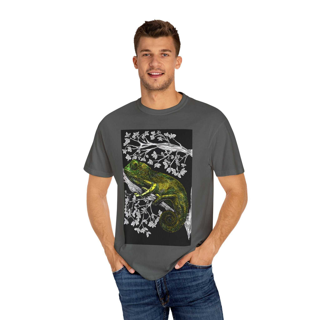 Chameleon Art Unisex Garment-Dyed T-Shirt - Nature Lover's