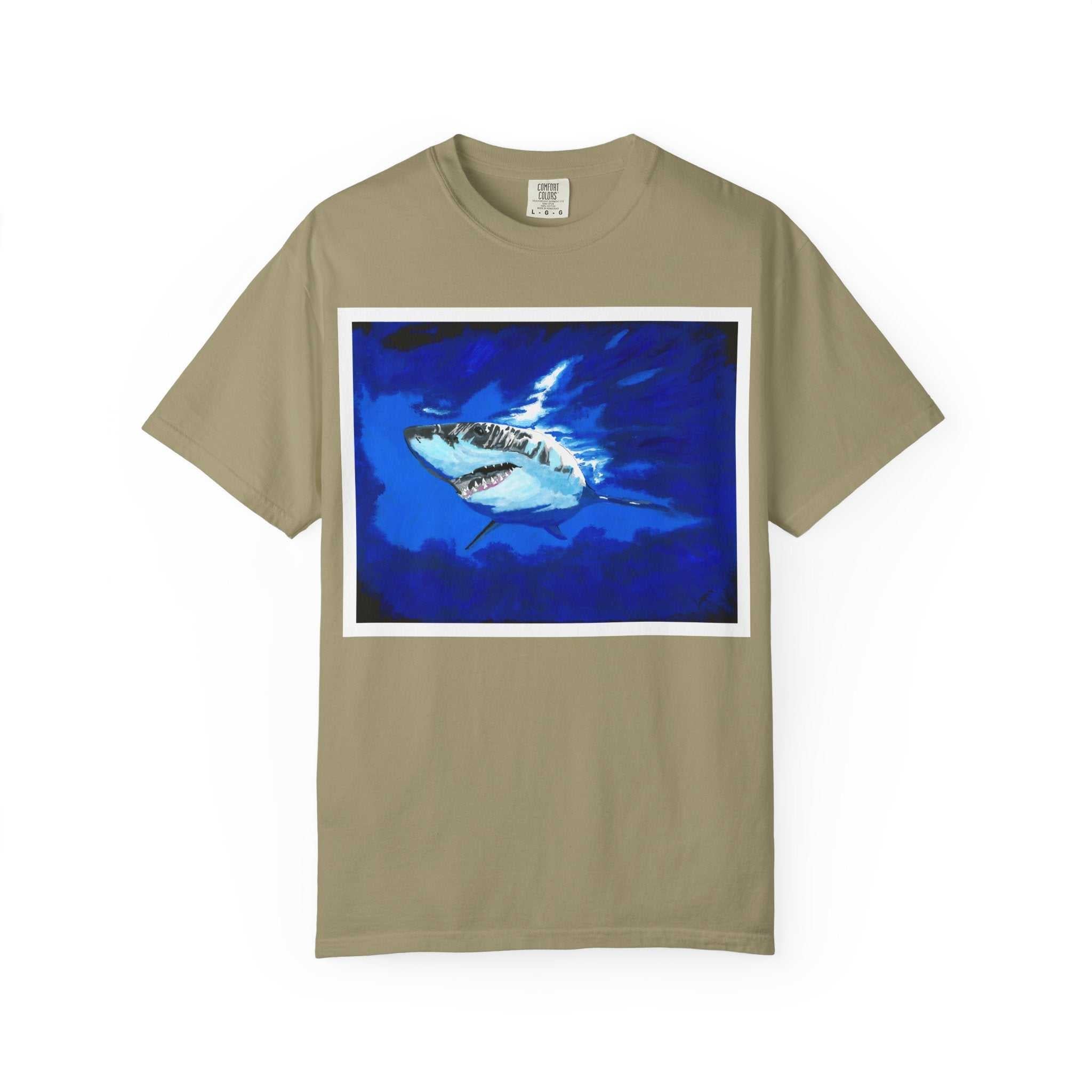 Dive into style with our Shark Graphic Unisex T-Shirt - Ocean Adventure Tee! Perfect for all ocean lovers. Get yours now and make a splash!