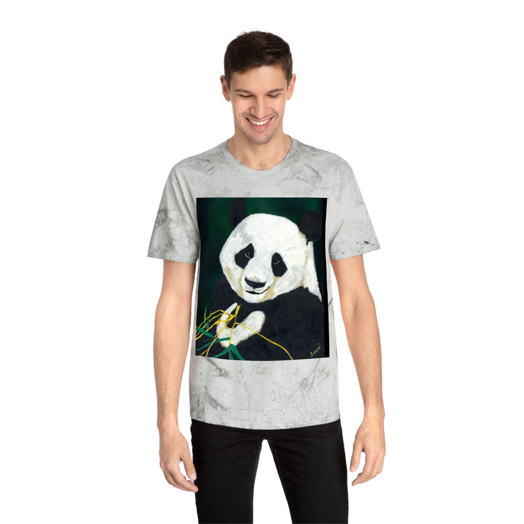 Cute Panda Unisex Color Blast T Shirt Nature Inspired Design