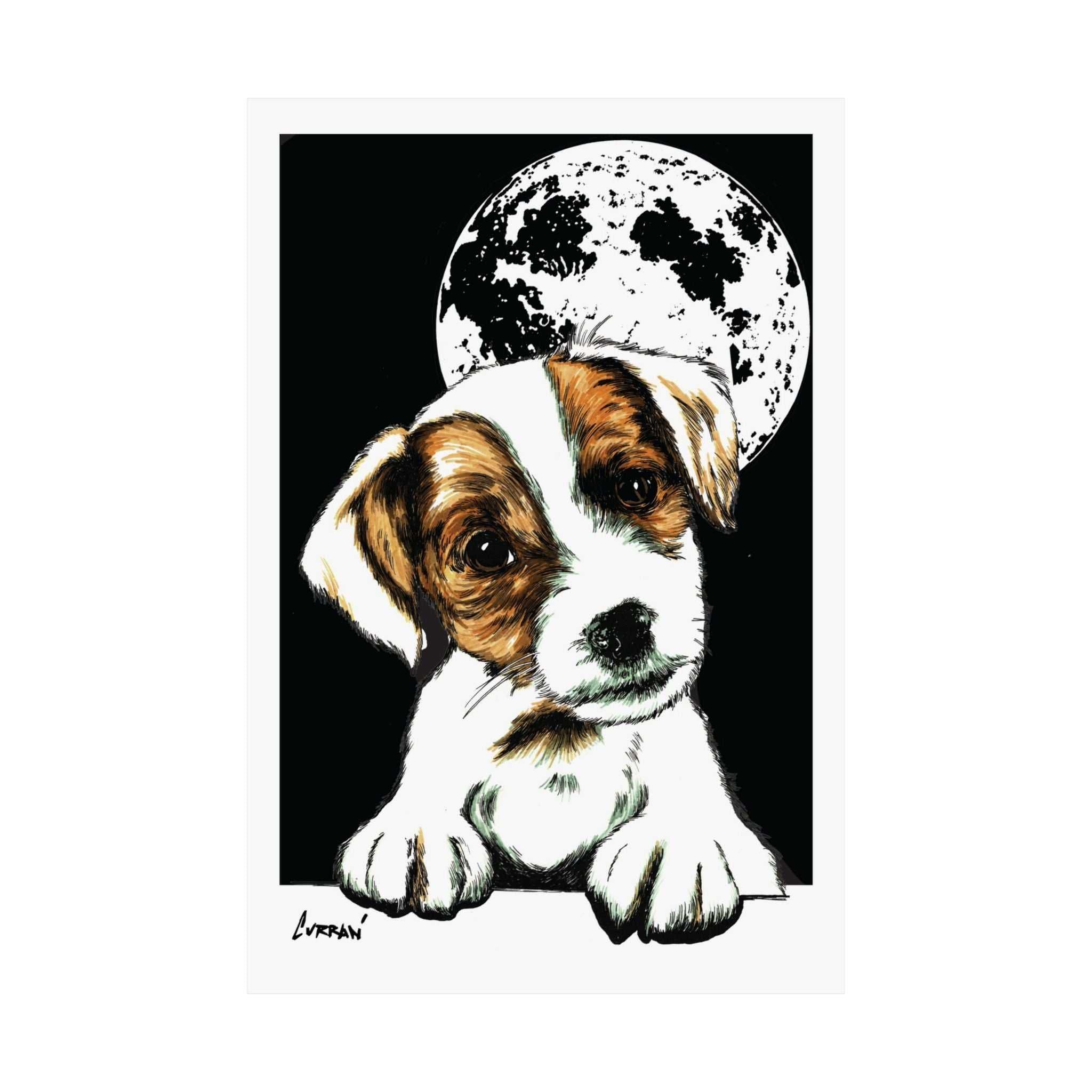 Adorable Beagle Satin Poster - Perfect for Animal Lovers
