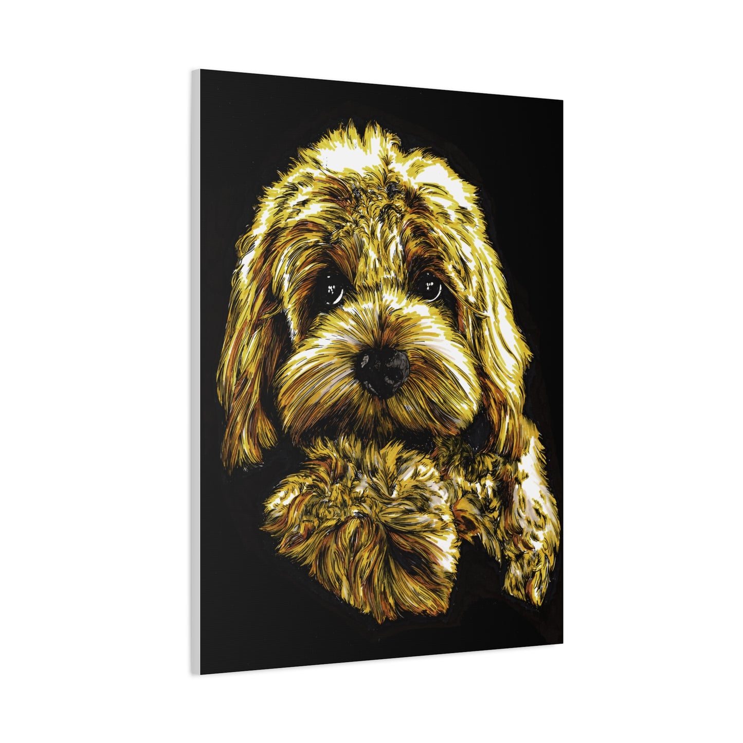Goldendoodle Print, Hand-Drawn Original Dog Art,