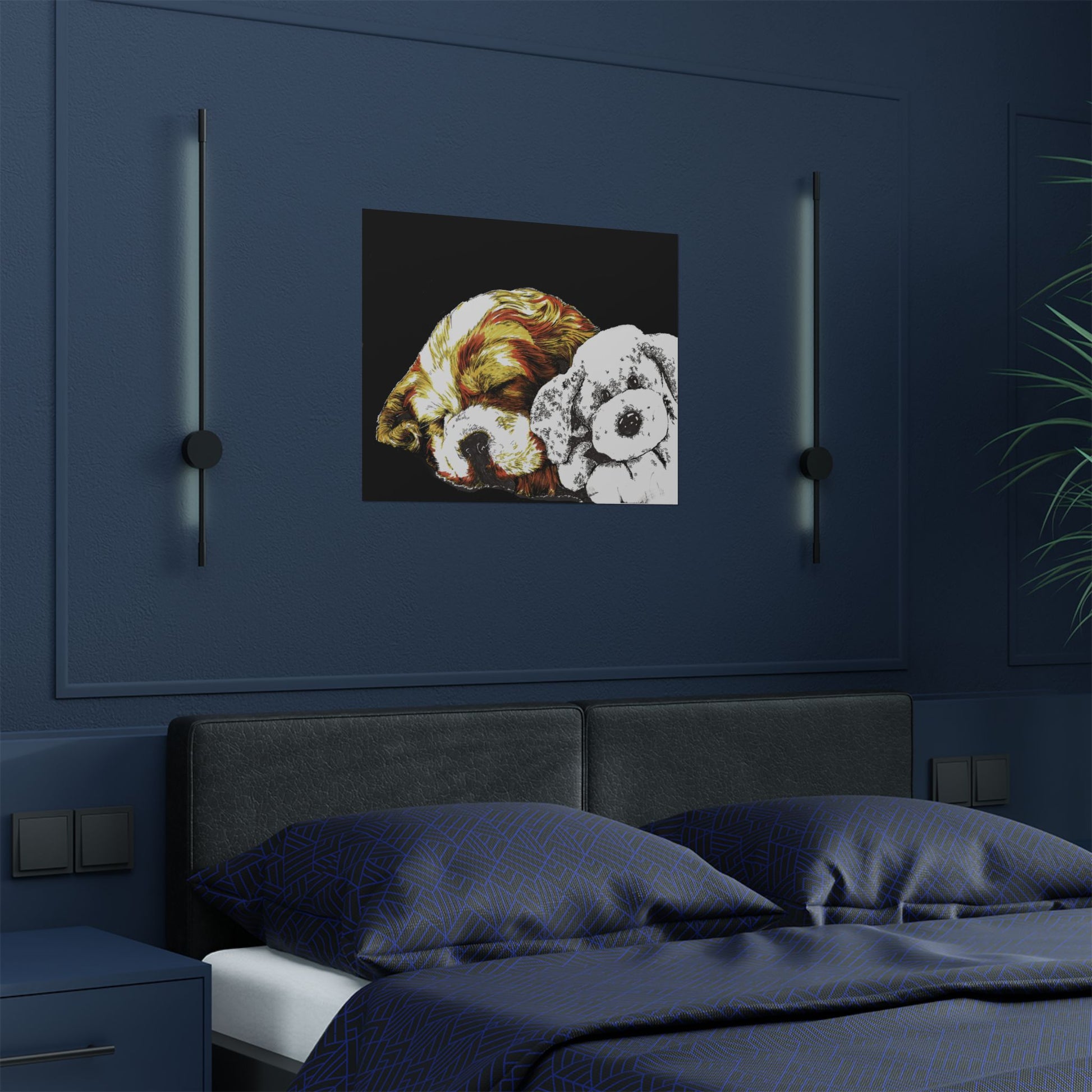 Cocker Spaniel Satin Poster - Heartwarming Dog Design