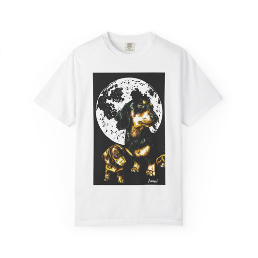 Dachshund Puppies Full Moon Dog Lovers T-Shirt