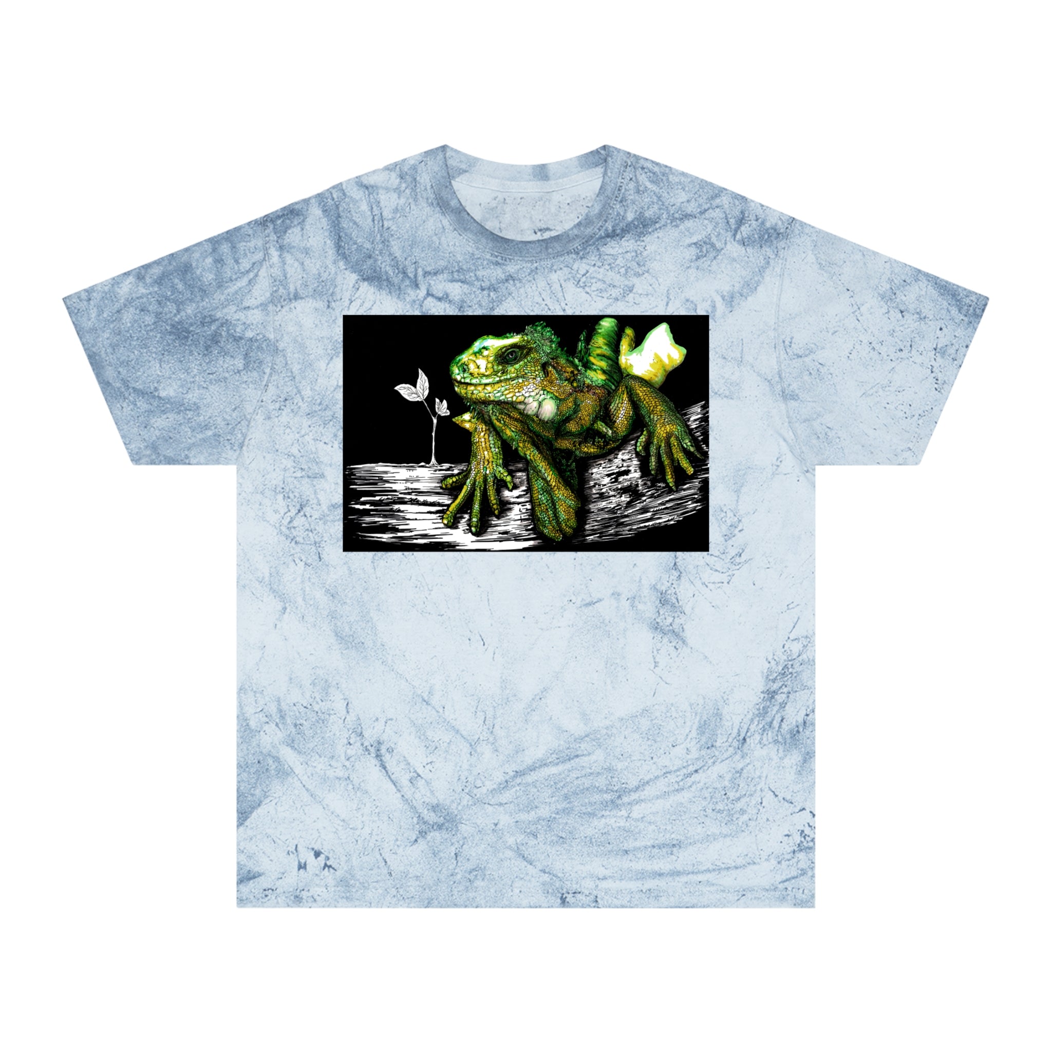 Iguana Unisex Color Blast T-Shirt - Vibrant Nature-Inspired
