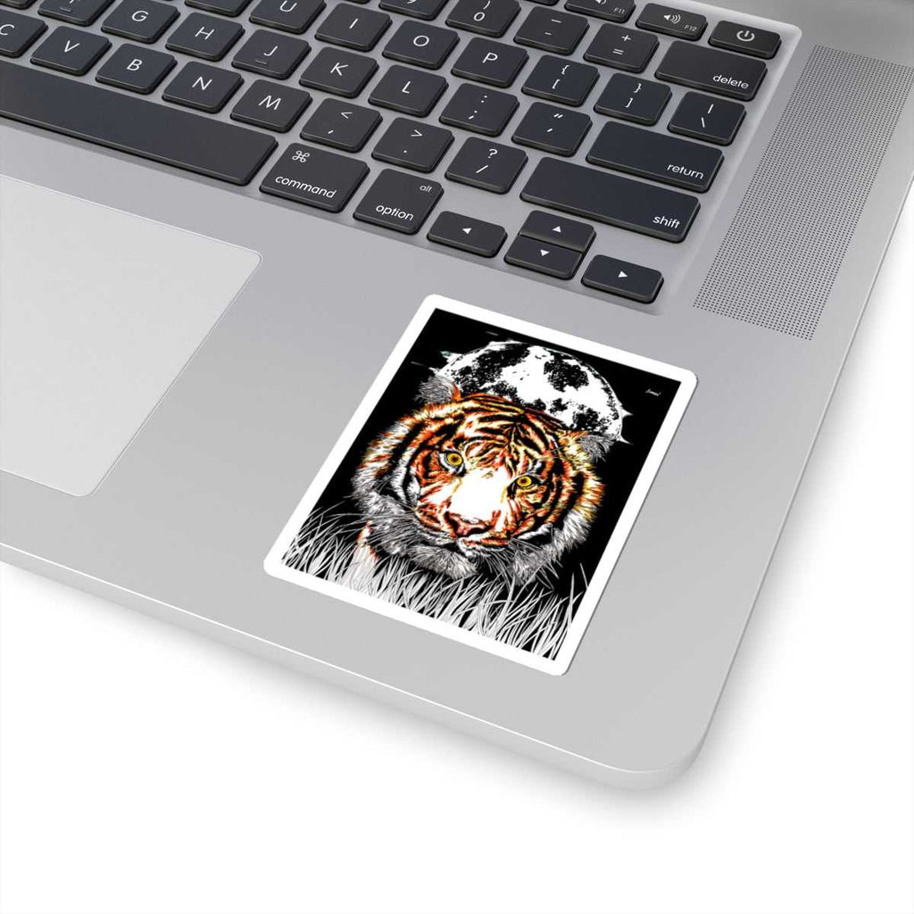 Get closer to nature with our Vibrant Tiger Kiss-Cut Stickers for Nature Lovers! Add some wild flair to your belongings today.