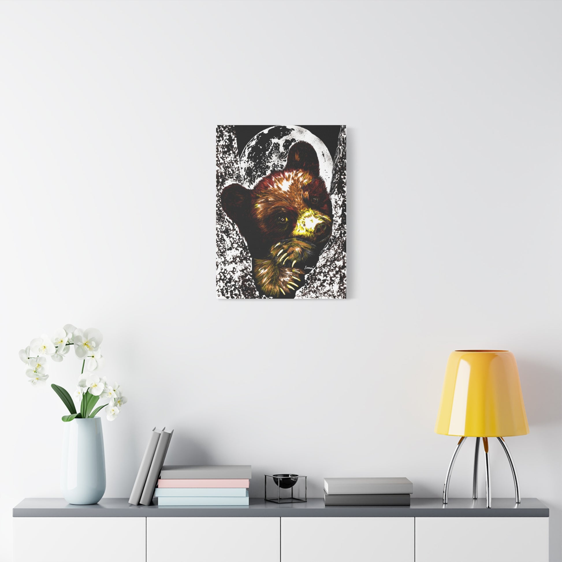 Brown Bear Cub Print of the Original, hand drawn wall art