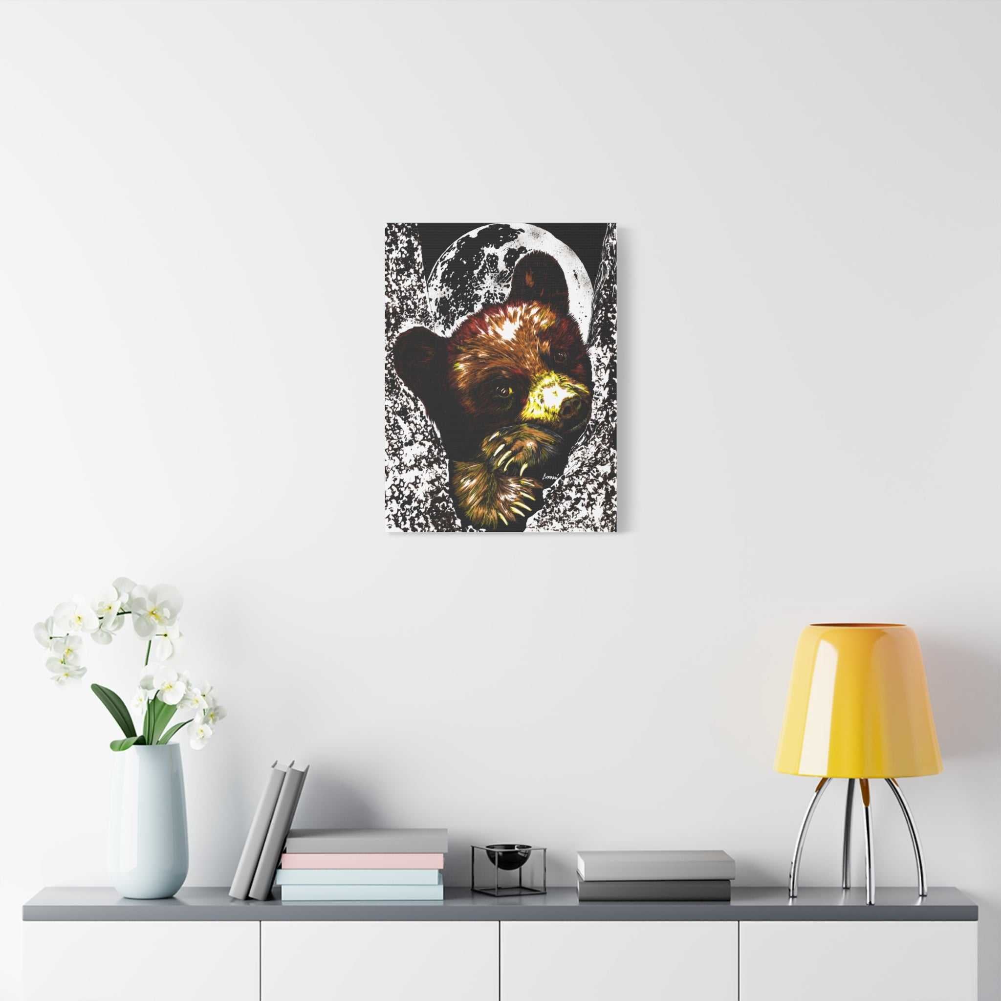 Brown Bear Cub Print of the Original, hand drawn wall art
