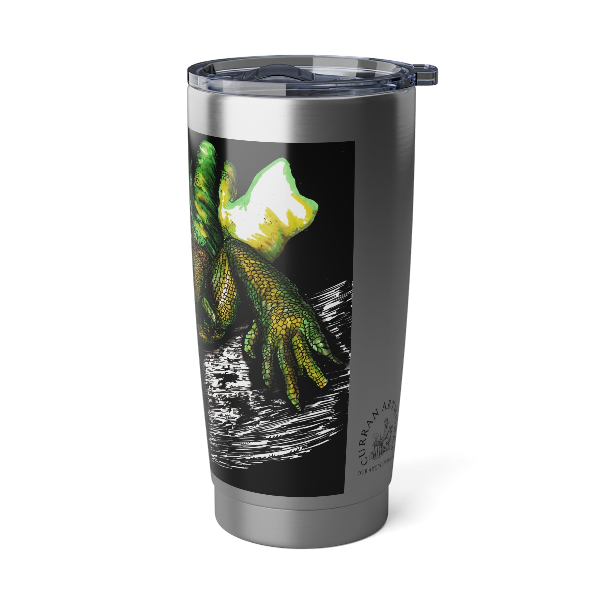 Iguana Art 20oz Tumbler, Original Hand Drawn