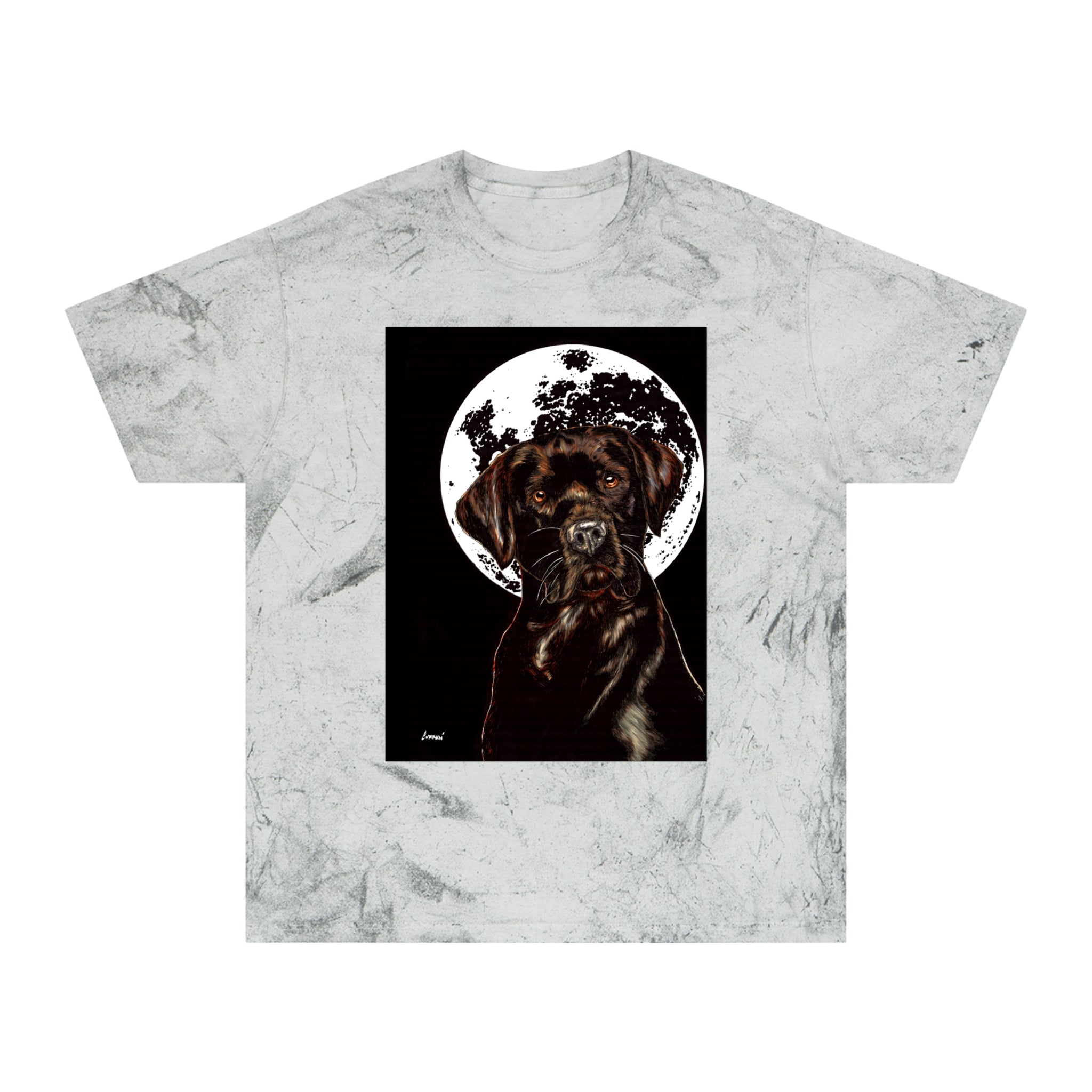 Chocolate Labrador T-Shirt - Artistic Dog Tee for Pet Lovers