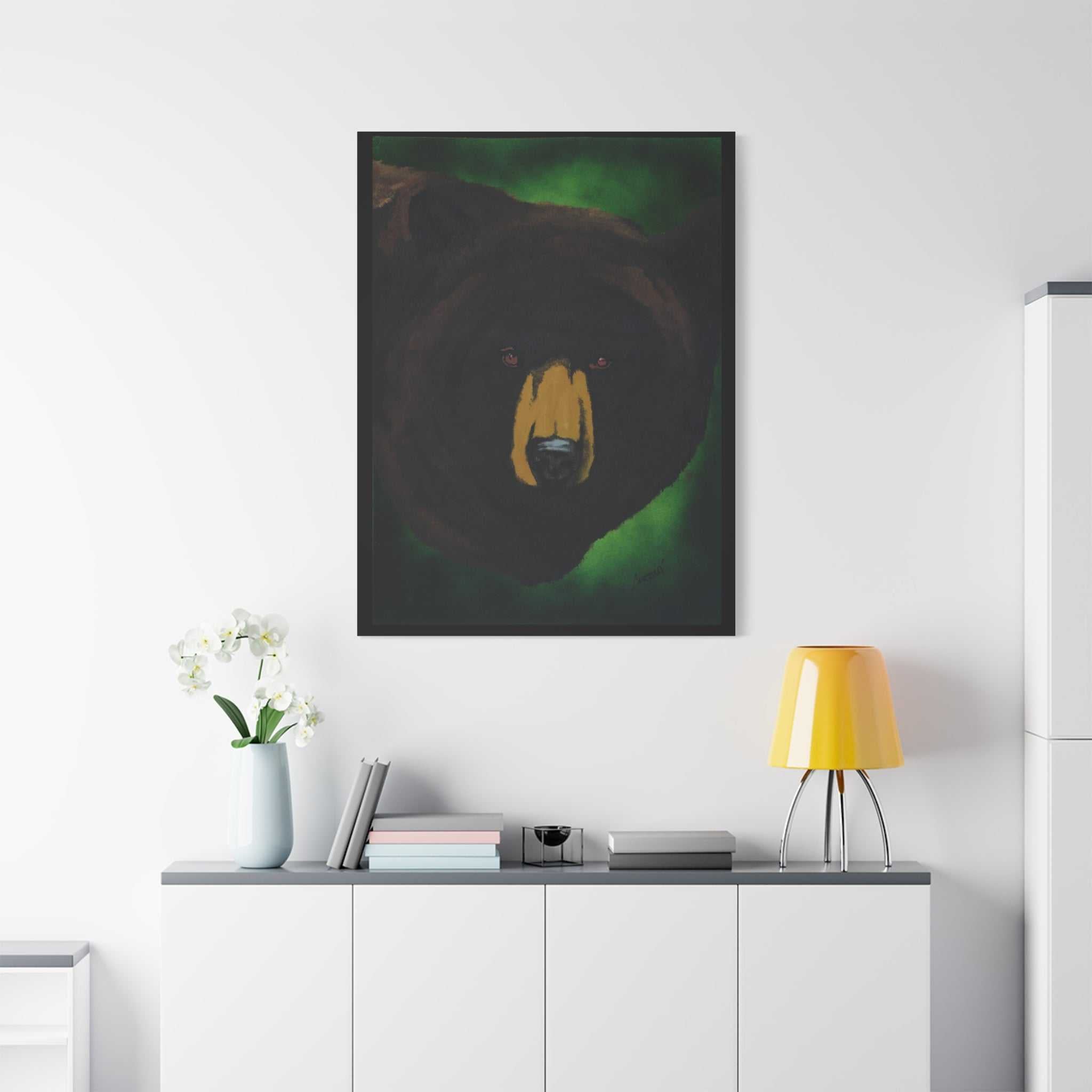 Brown Bear Wall Art, Brown Bear Art Print