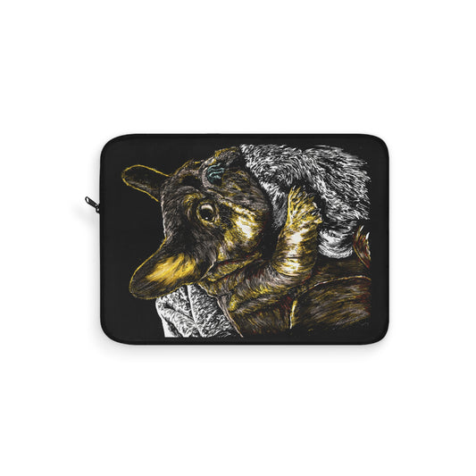 Charming French Bulldog Laptop Sleeve by Curran Artworks
