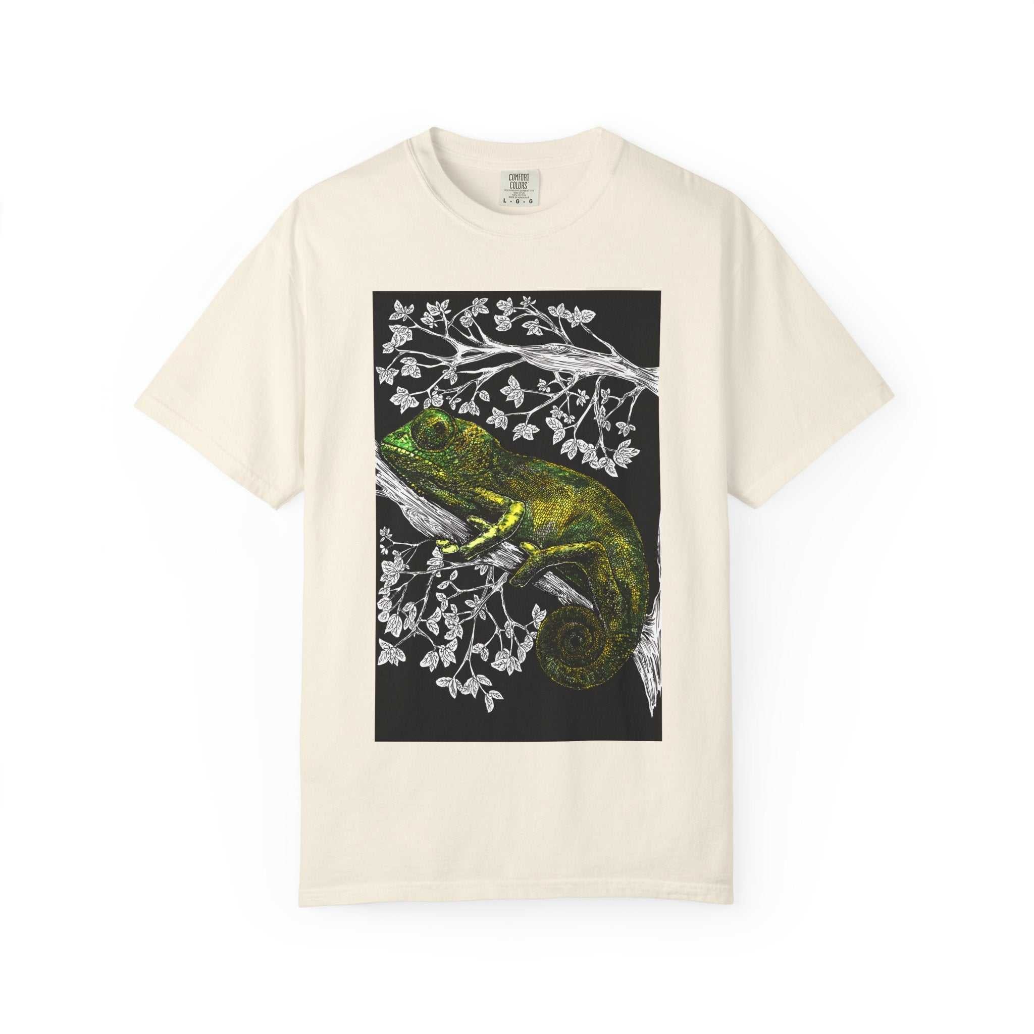 Chameleon Art Unisex Garment-Dyed T-Shirt - Nature Lover's