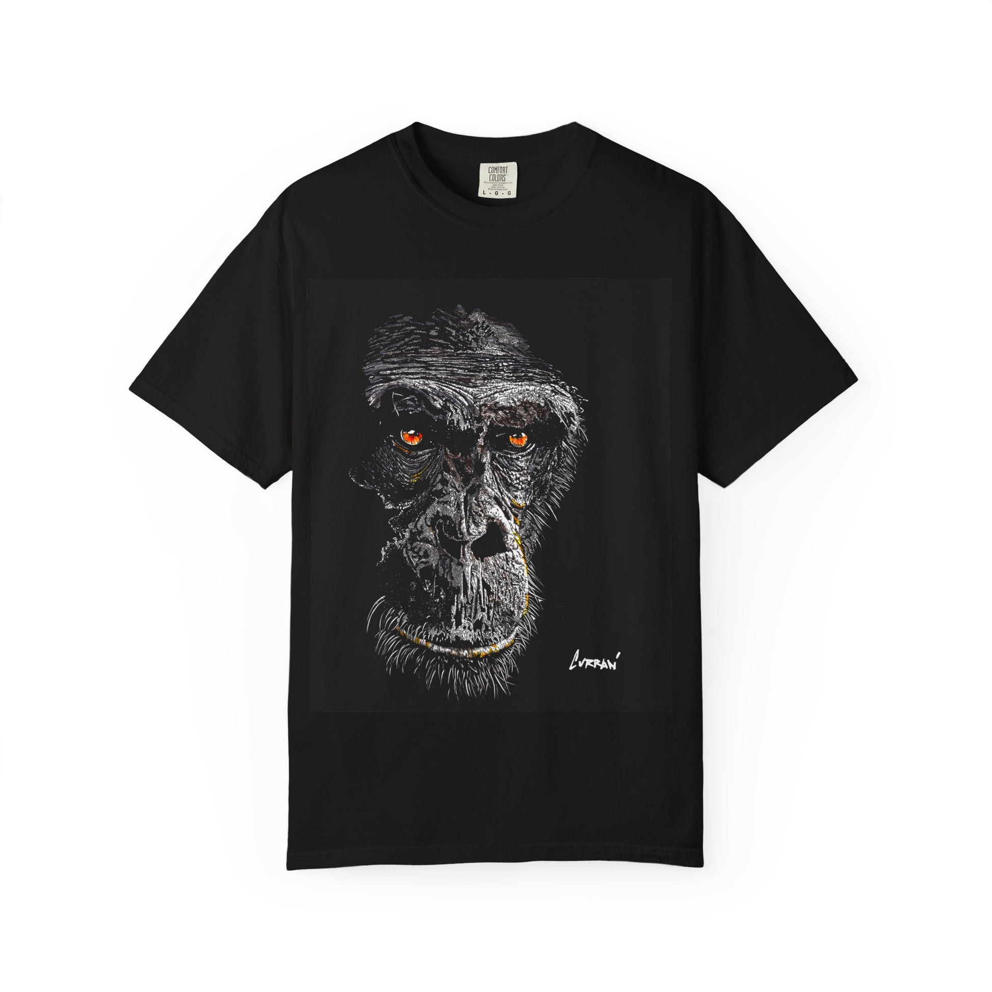 Gorilla Garment-Dyed Art T-Shirt | Unique Unisex Graphic Tee
