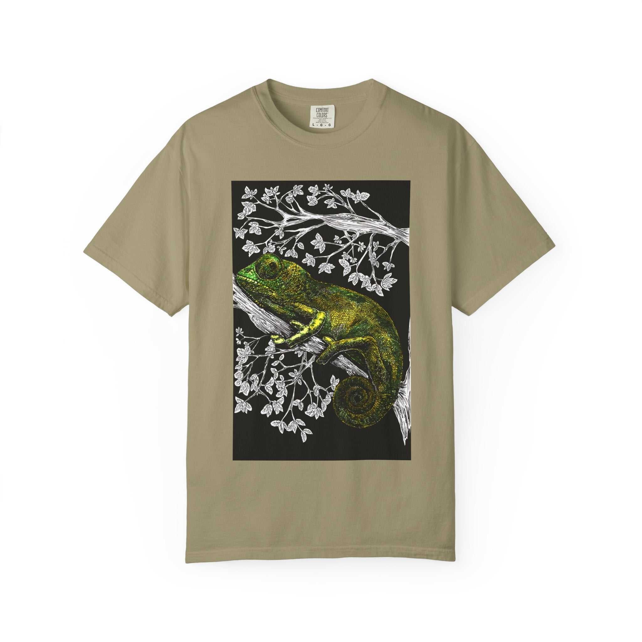 Chameleon Art Unisex Garment-Dyed T-Shirt - Nature Lover's