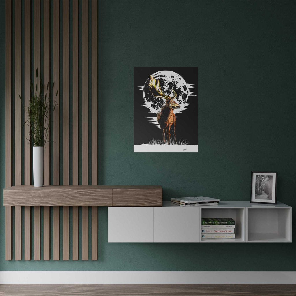 Deer Satin Poster - 300gsm Art Print for Nature Lovers