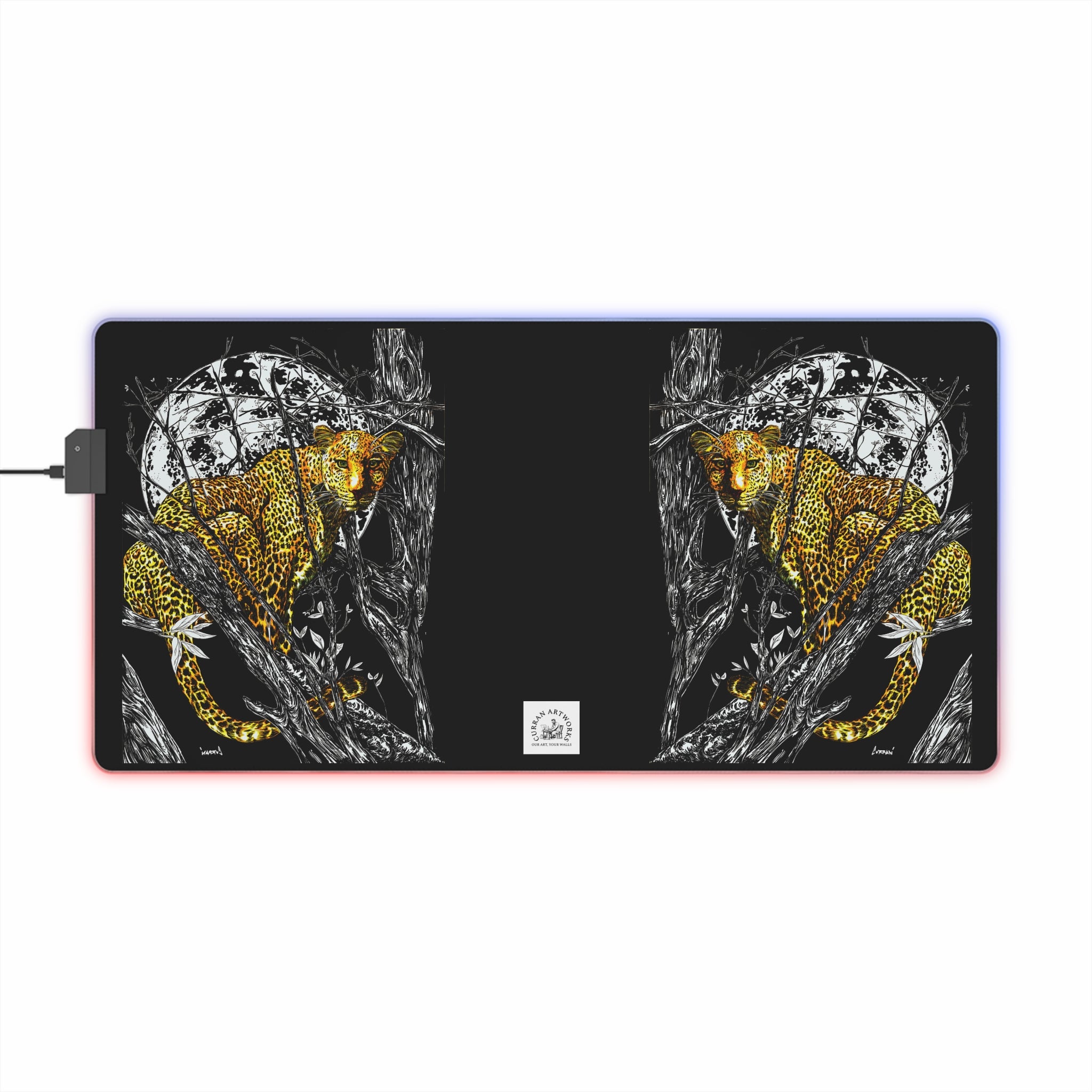 LED Gaming Mouse Pad - Illuminated Animal Design for Gamers