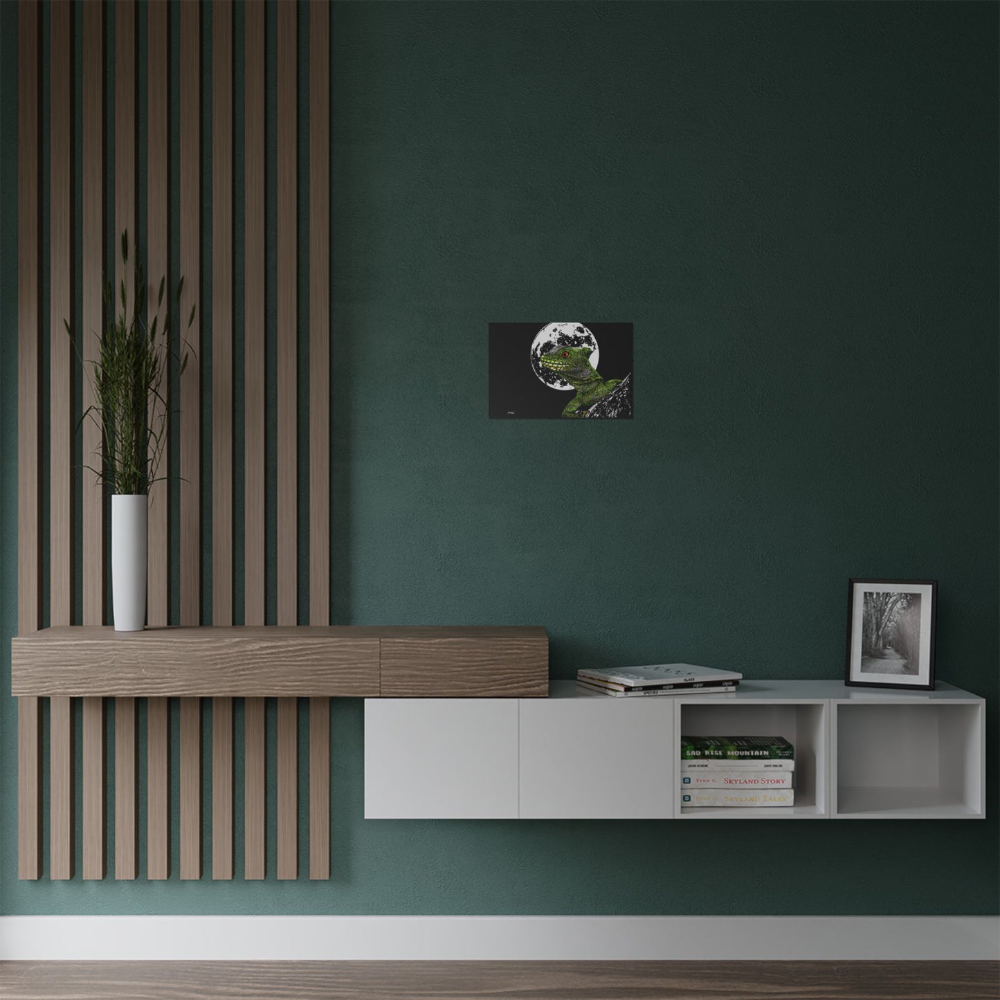 Lizard Moon Satin Poster | 300gsm Art Print for Home Décor