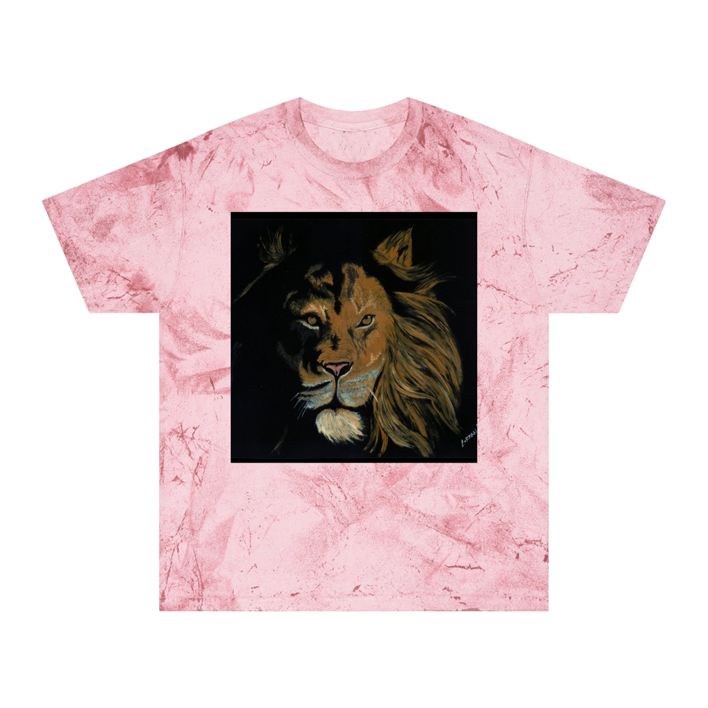 Color Blast T Shirt Powerful Lion Design by Kris Curran