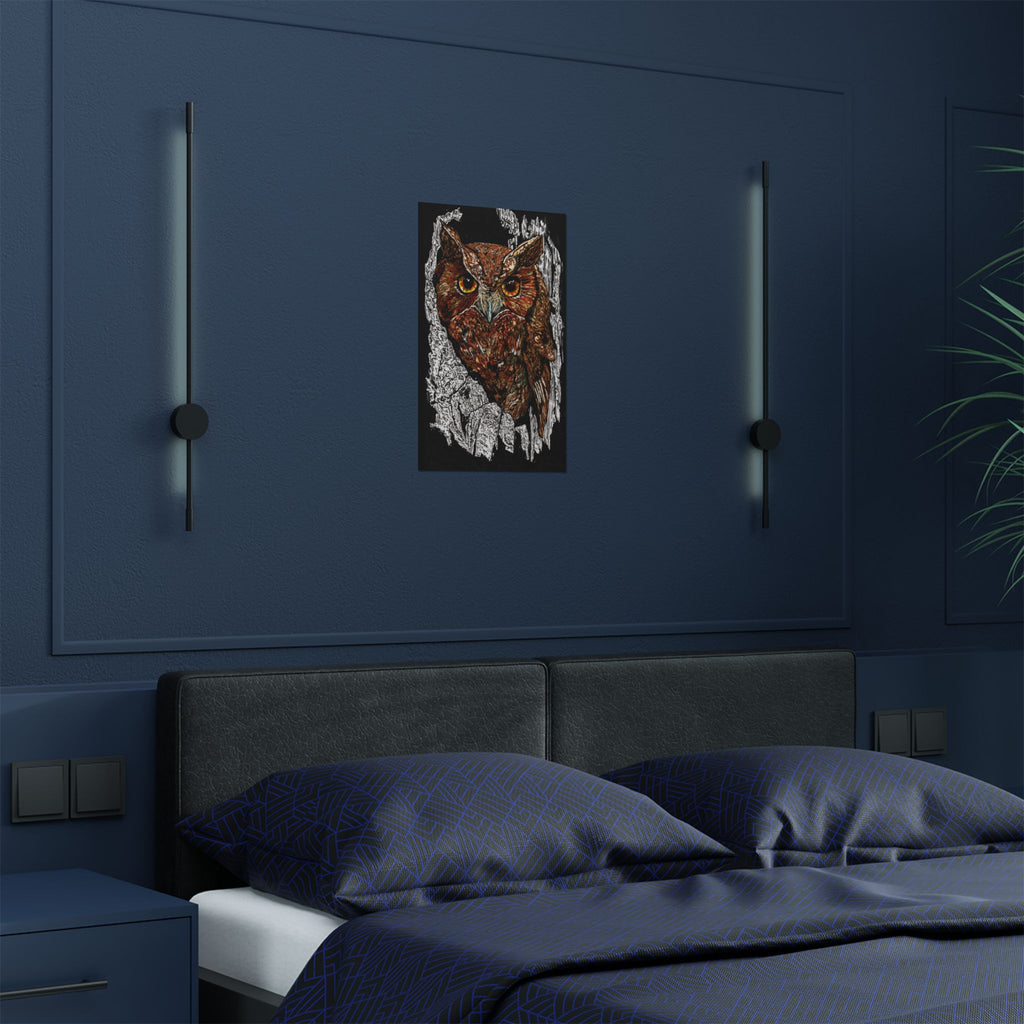 Owl Satin Poster. The perfect gift for any nature lover