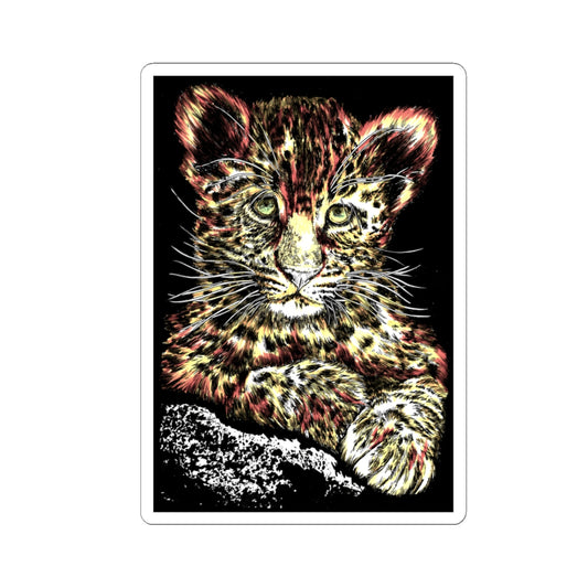 Vibrant Leopard Kiss-Cut Stickers – Perfect for Animal Lovers
