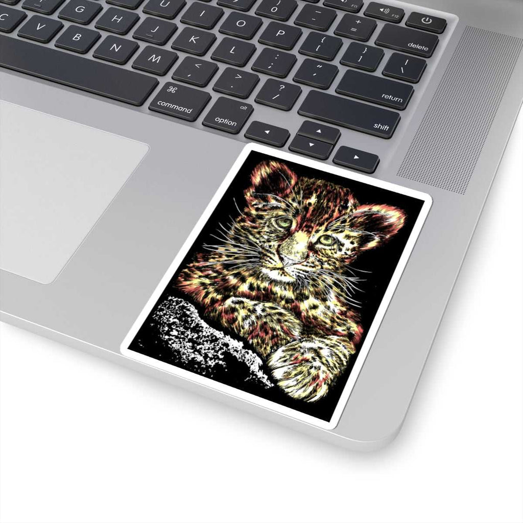 Indulge your wild side with a Vibrant Leopard Kiss-Cut Stickers – Perfect for Animal Lovers! Add some fierce flair to your belongings now.